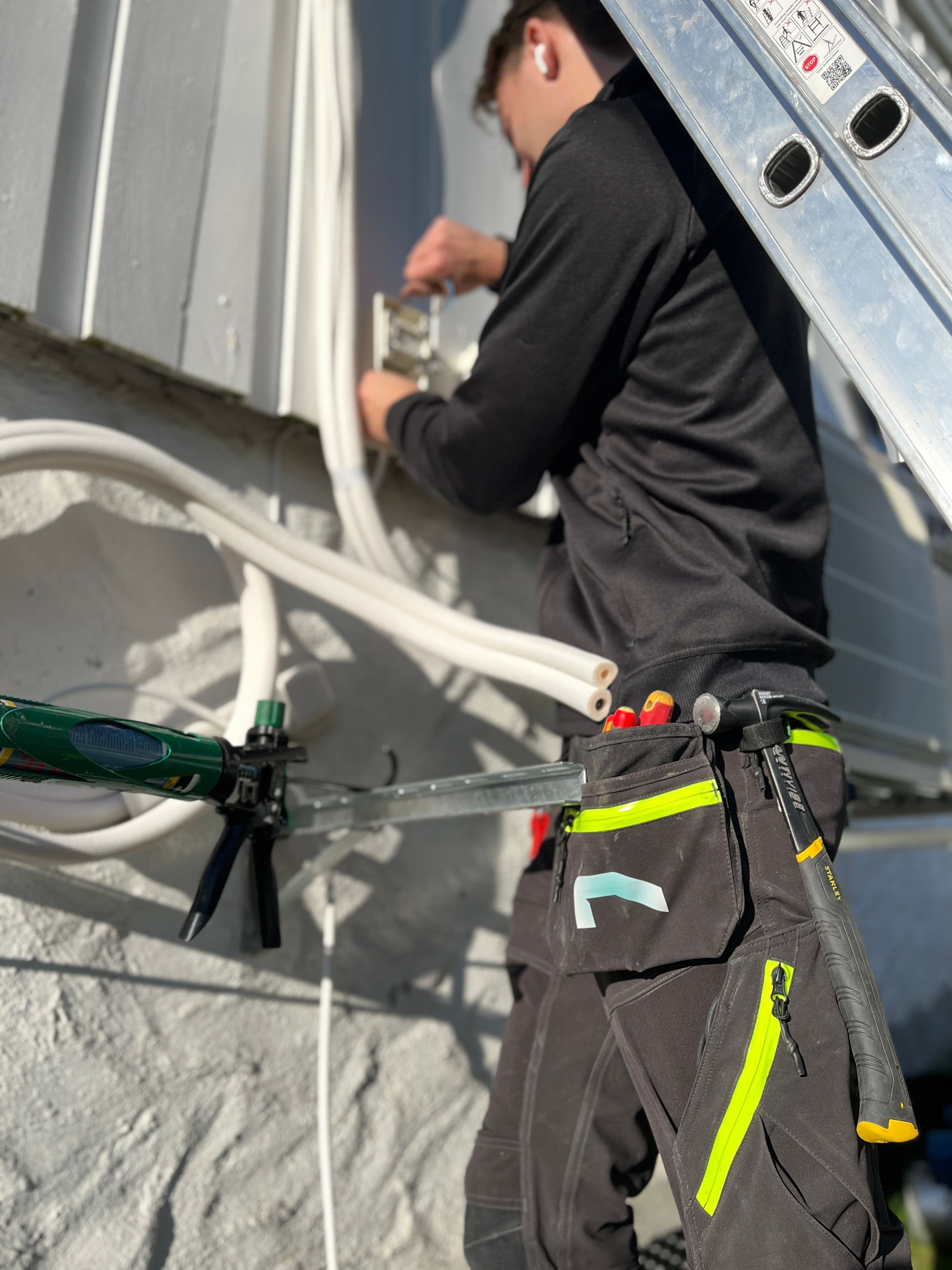 Varmepumpe montert på bolig i Bergen